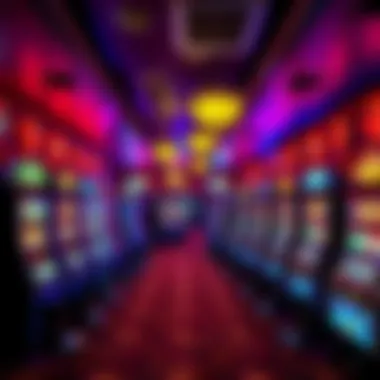 Vibrant Gaming Atmosphere at Alice Springs Casino Interior gaming area filled with vibrant slot machines