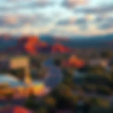 Surrounding Landscape of Alice Springs Casino A scenic view of Alice Springs surrounding the casino