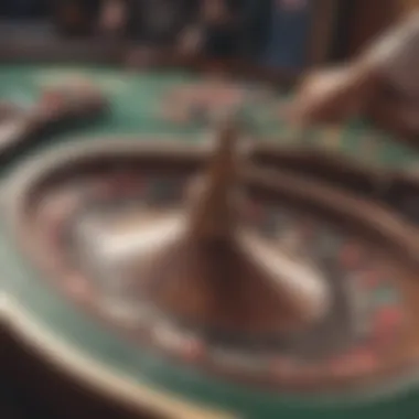 Illustration showcasing various roulette betting strategies in action