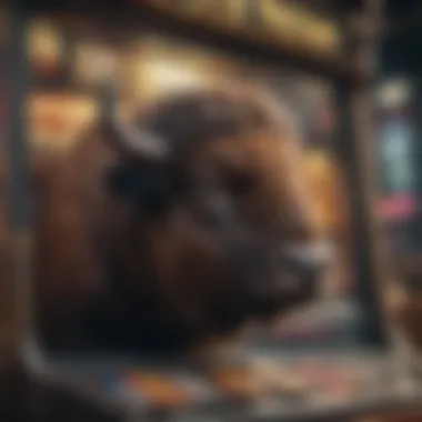 Illustration of buffalo slot machine gameplay