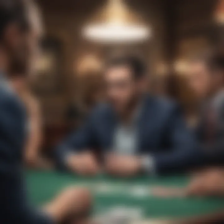 Professional poker dealer upholding fairness at the table