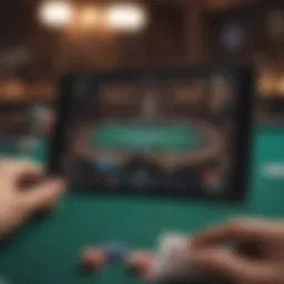 Overview of ClubWPT Poker App Interface