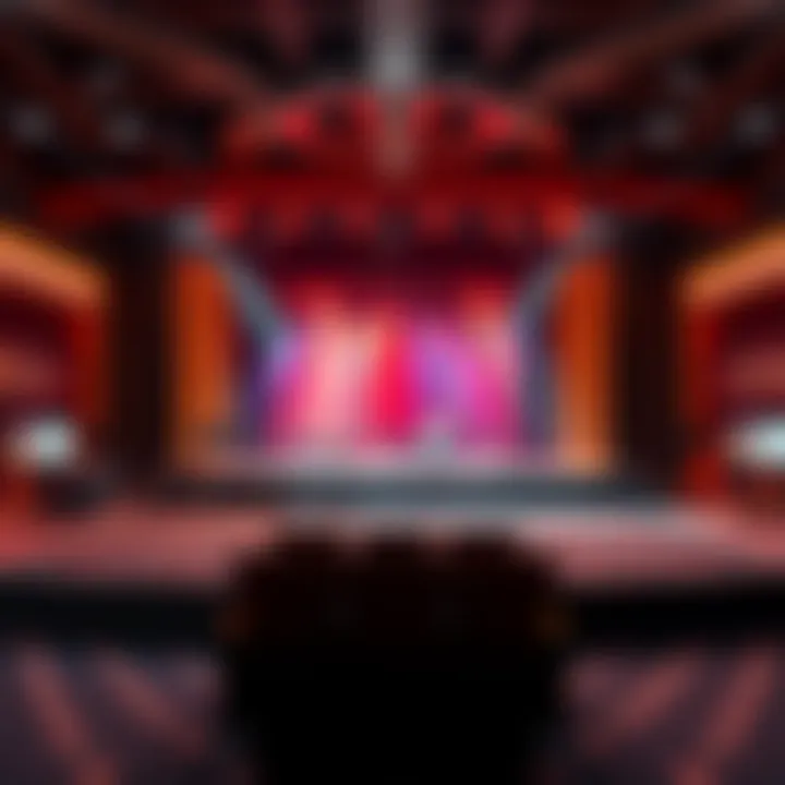 Stage setup for an upcoming concert at Ameristar Casino