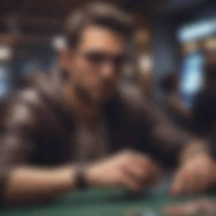 Player's concentration while playing flop poker online