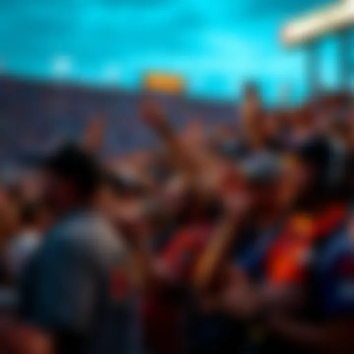 Fans cheering at a NASCAR event in Las Vegas