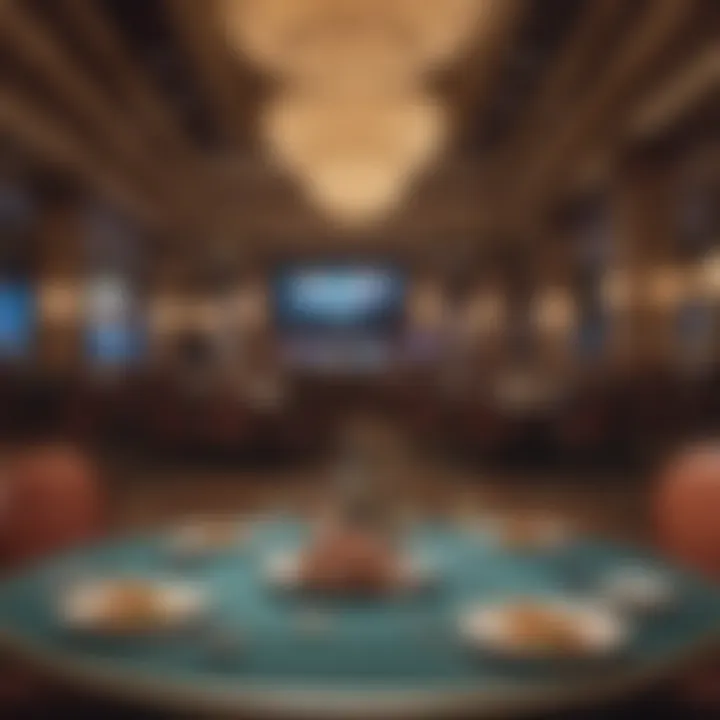 Elegant dining setting featuring diverse culinary options available at the casino