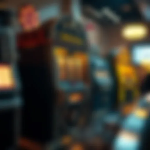 An intricate design of a classic pokies machine showcasing vintage aesthetics.