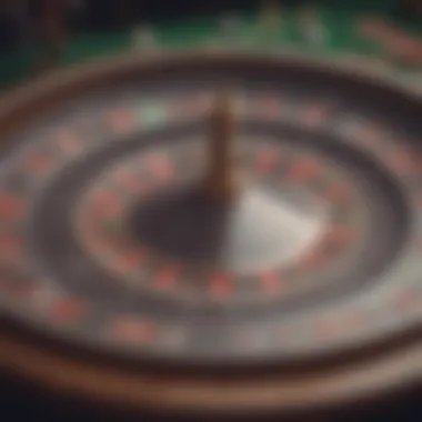 A mesmerizing roulette wheel capturing the essence of risk and chance.