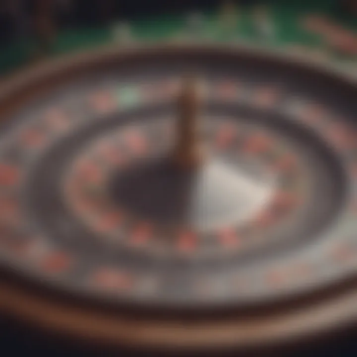 A mesmerizing roulette wheel capturing the essence of risk and chance.