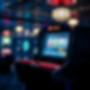 Visual of advanced gaming technology in slots