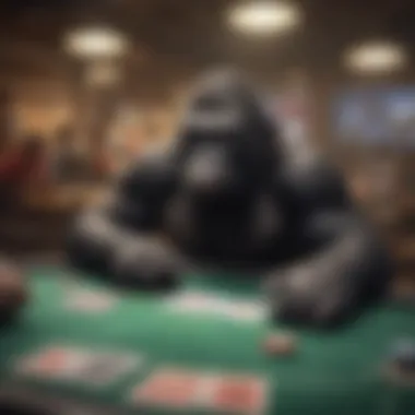 Dynamic gameplay atmosphere around the Gorilla Gaming Poker Table