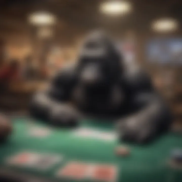 Dynamic gameplay atmosphere around the Gorilla Gaming Poker Table