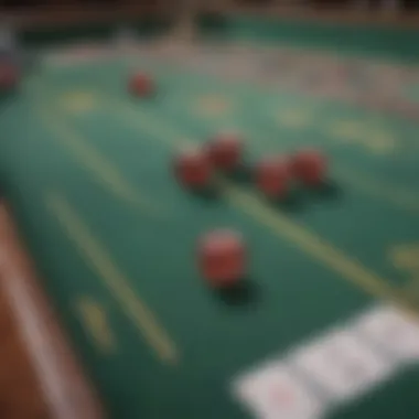 Strategic betting layout on a craps table