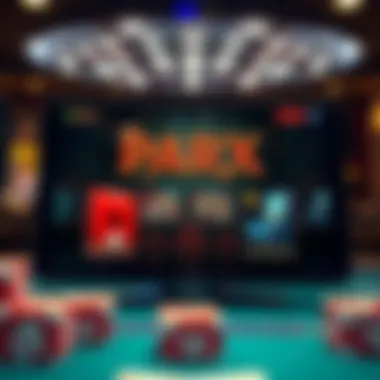 User interface of the Parx Online Casino app