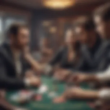 Group of players enjoying blackjack