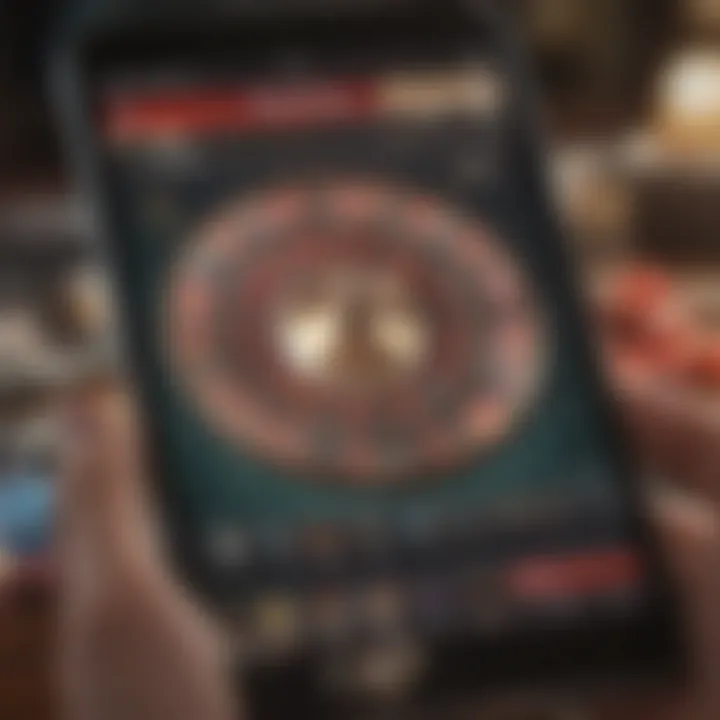 Screenshot of SugarHouse Casino App interface showcasing gaming options