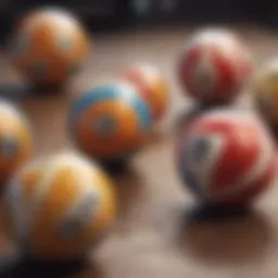 A vibrant representation of quick draw lottery balls in motion