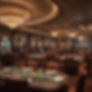 Luxurious dining area highlighting a gourmet restaurant within the casino