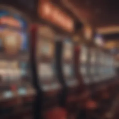 Diverse types of slot machines lined up in a casino