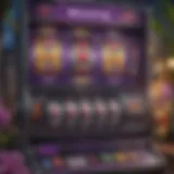 Captivating view of Wild Orchid slot machine interface showcasing vibrant graphics.